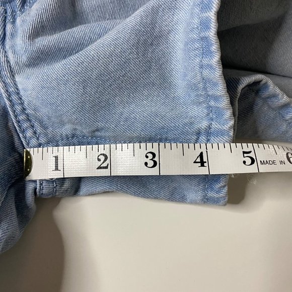 Princess Polly Lightwash‎ Denim High Waisted Mom Short Y2K 90's Women's Size 2 - Picture 9 of 10